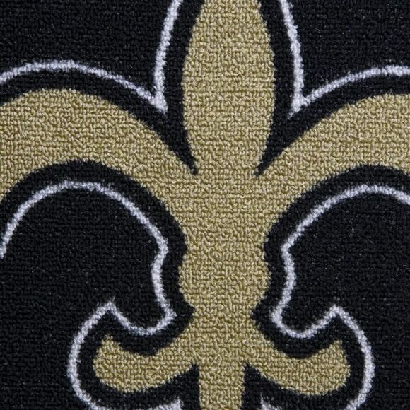 Officially Licensed NFL New Orleans Saints Floor Mat Rug, 19" x 30" - Picture 4 of 4